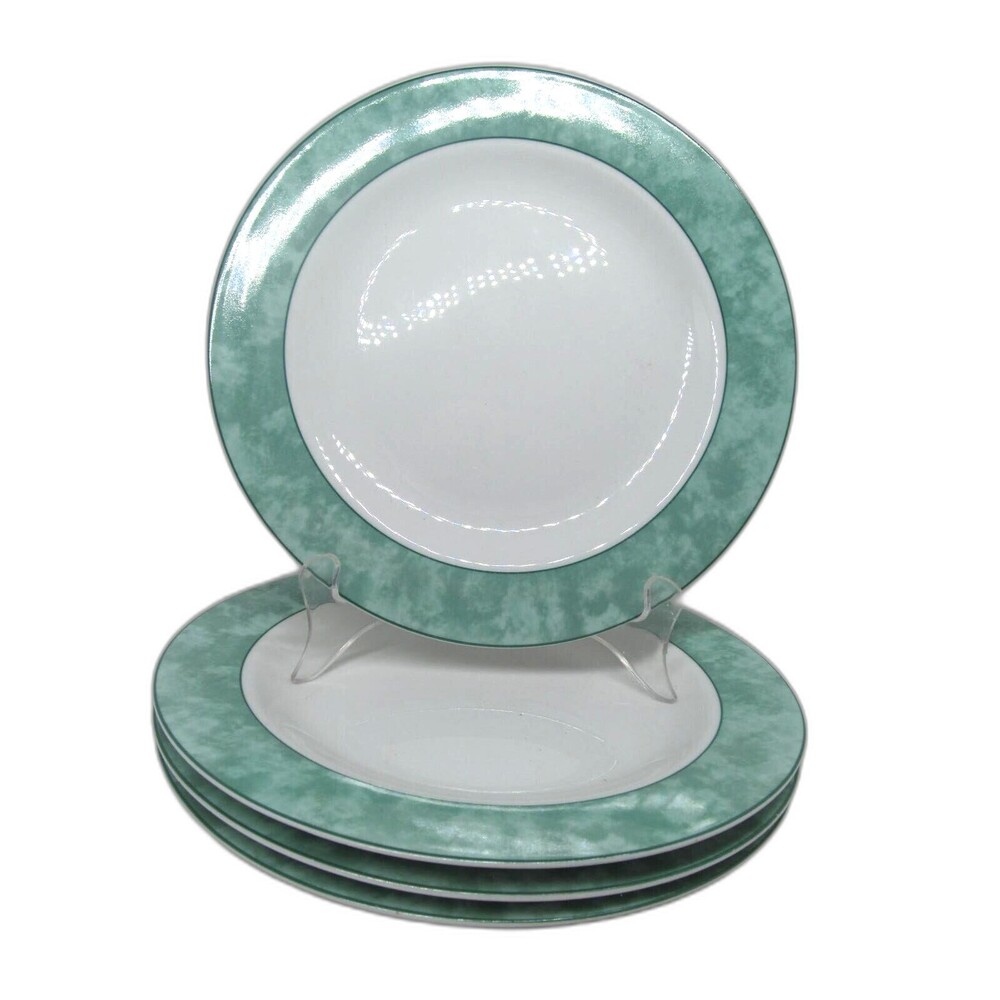 Wolfgang Puck Bistro Spago Set Of 4 Green 8 3/4" Salad Plates VGC